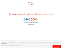 Tablet Screenshot of customer.eloqua.com